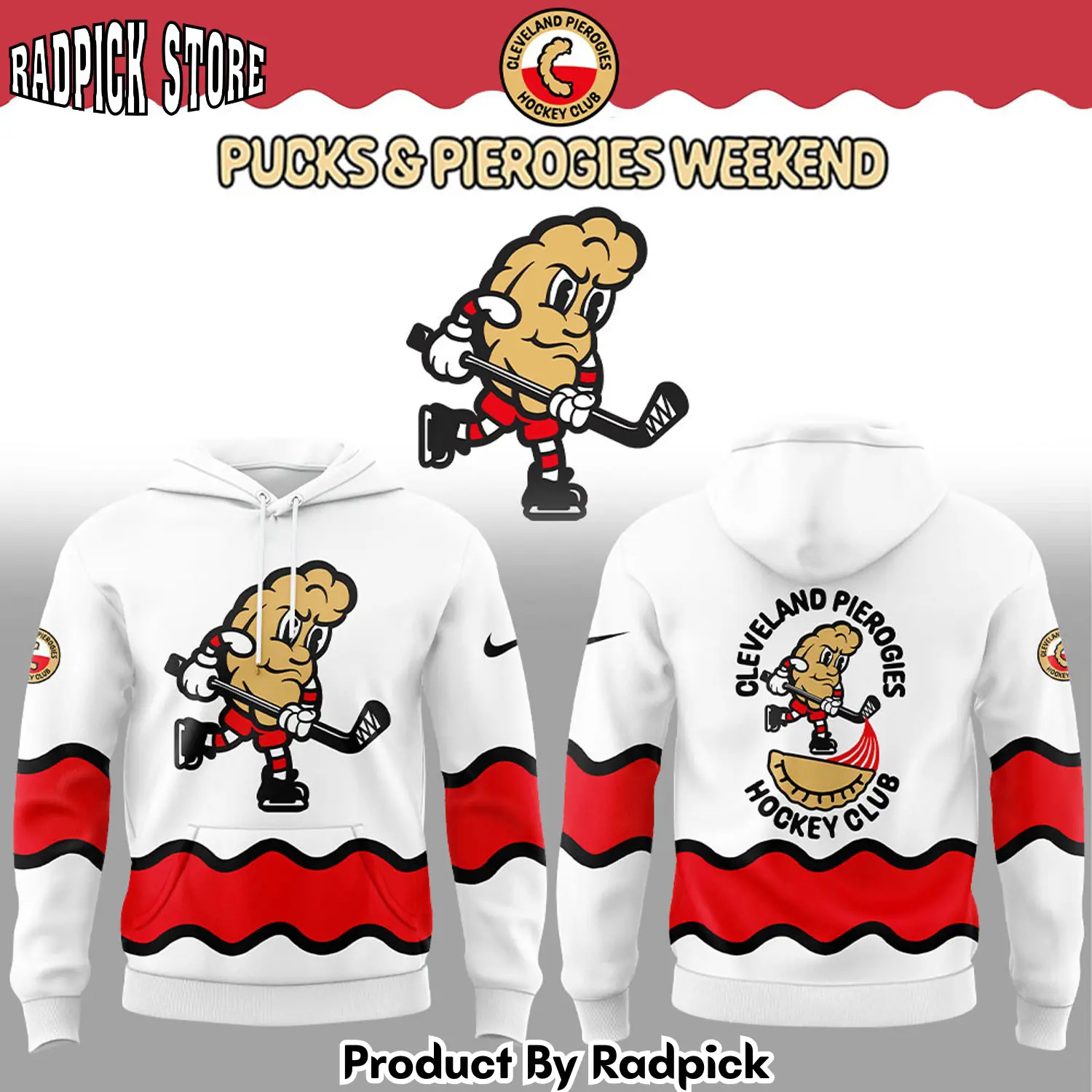 Cleveland pierogies uniform hoodie joggers hoodie and long pants set rp291828
